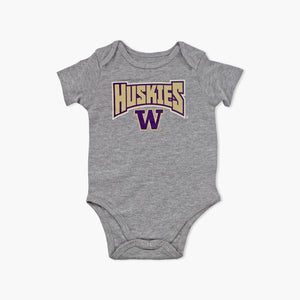 Washington Huskies Game On Toddler Creeper Set