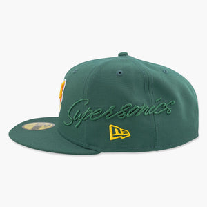 Seattle SuperSonics Space Needle Side Script Fitted Hat
