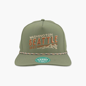 Double Slants Olive/Blackish Green Seattle Snapback