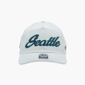 Seattle Mariners White Script Hitch Snapback
