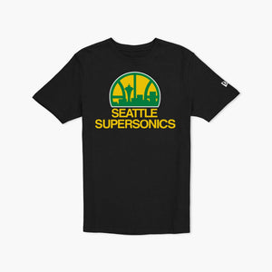 Seattle SuperSonics Black Skyline T-Shirt