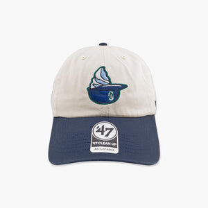 Seattle Mariners Single Swirl Ice Cream Clean Up Adjustable Hat