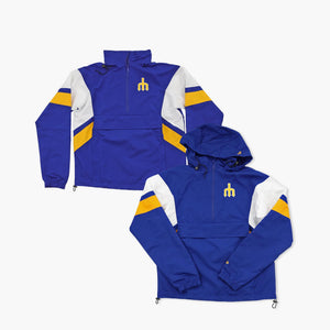 Seattle Mariners Royal & Gold Stowaway Hood Jacket