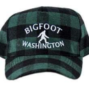 WA Bigfoot Grn/Blk Plaid Hat