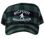 WA Bigfoot Grn/Blk Plaid Hat