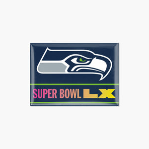 Seattle Seahawks Super Bowl LX Participation 2.5" x 3.5" Magnet