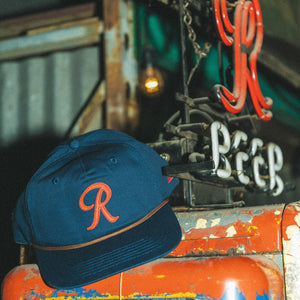 Rainier Beer Navy Varsity 5-Panel Hat