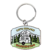 Washington Park Sign Shape Keychain