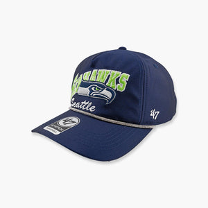 Seattle Seahawks Navy Trendy Glitter Hitch Snapback