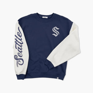 Seattle Kraken Double Header Andie Women's Crewneck