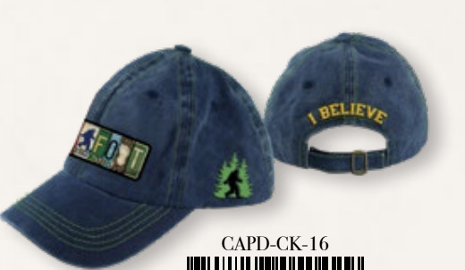 Bigfoot License Plate Denim Adjustable Hat