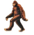 Bigfoot Shaped Acry Magnet
