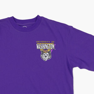 Washington Huskies Purple Under Bar Heavyweight T-Shirt