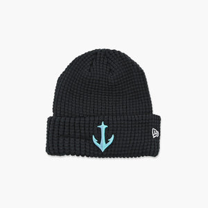 Seattle Kraken Navy Anchor Logo Waffle Beanie