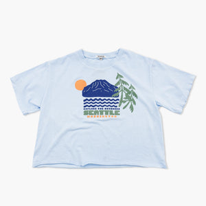 Way of Life Blue Hydrangea Seattle Womens Crop