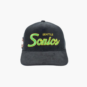 Seattle SuperSonics Times Up Corduroy Trucker Hat