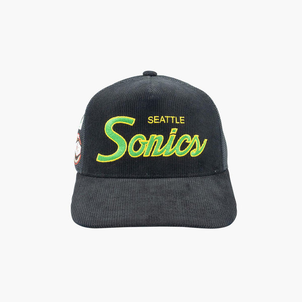 Seattle SuperSonics Times Up Corduroy Trucker Hat