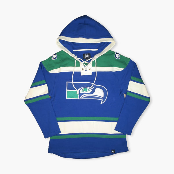 Seattle Seahawks Throwback Superior Lacer Hoodie