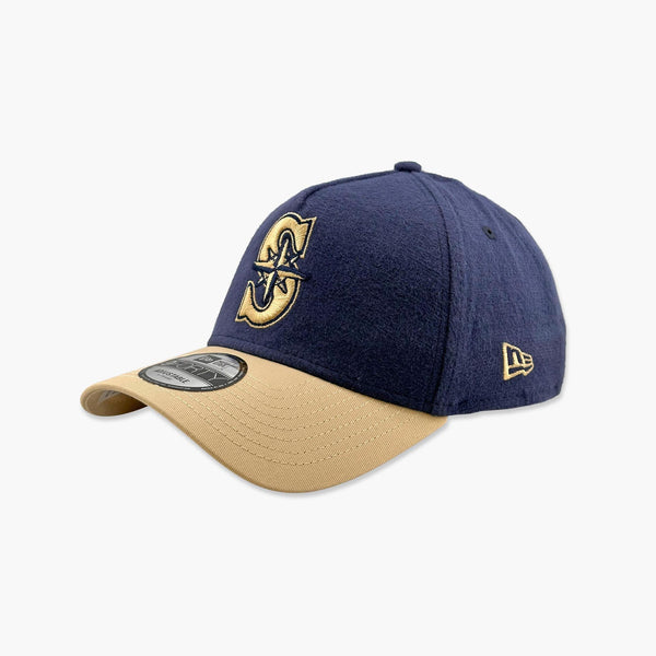 Seattle Mariners Navy Moleskin A-Frame Adjustable Hat