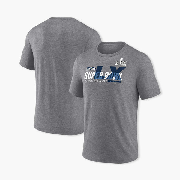 Seattle Seahawks Super Bowl LX Made It Tri-Blend T-Shirt - Heather Gray - Youth