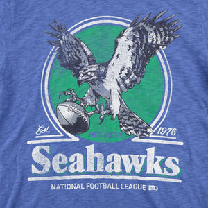 Seattle Seahawks Bleacher Blue Throwback Scrum T-Shirt