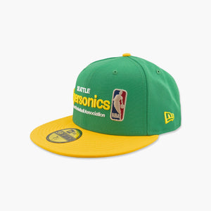 Seattle SuperSonics Green Gold Courtside Fitted Hat