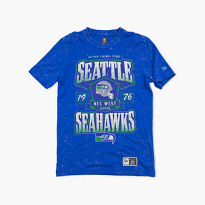 Seattle Seahawks Royal 1976 Helmet Crest T-Shirt