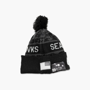 Seattle Seahawks Primary Logo 2026 Salute To Service Beanie