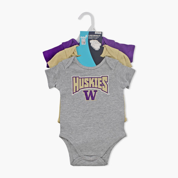 Washington Huskies Game On Toddler Creeper Set