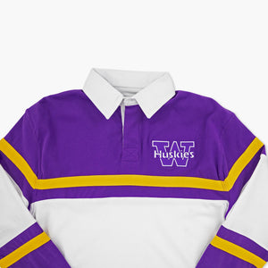 Washington Huskies Retro Purple Rugby Shirt