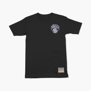 Seattle SuperSonics Overlap Black T-Shirt