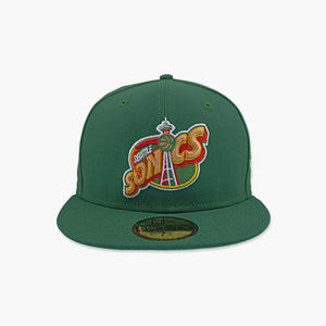 New Era Seattle SuperSonics Green Space Needle Fitted Hat