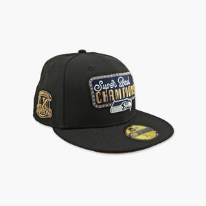 Seattle Seahawks Black Super Bowl LX Champions Celebration Billboard Fitted Hat