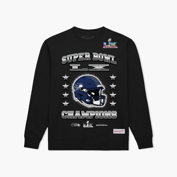 Seattle Seahawks Super Bowl LX Champions Celebration Premium Crewneck