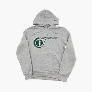 Seattle SuperSonics Grey Rocket Ship Hoodie