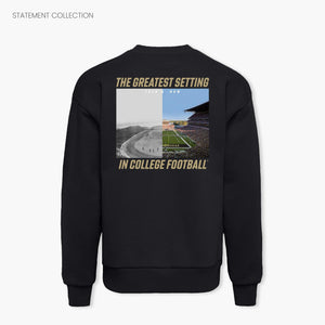 Washington Huskies Stadium Legacy Black Crewneck