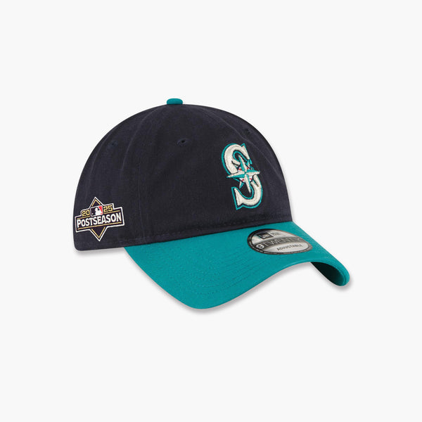 Seattle Mariners Navy/Teal Two-Tone 2025 Postseason Side Patch Adjustable Hat