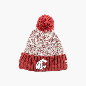 New Era Washington State Cougars Women's Knit Marl Beanie