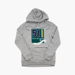 Seattle Mariners Ichiro Hall Of Fame Grey Hoodie