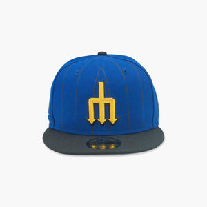 Seattle Mariners City Connect Pinstripes Fitted Hat
