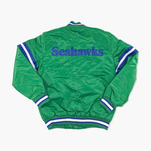 Seattle Seahawks Green Throwback Starter Jacket