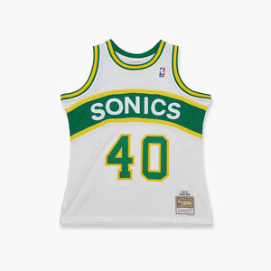 Seattle SuperSonics Shawn Kemp 1994 White Swingman Jersey