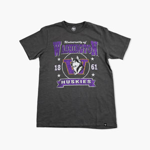 Washington Huskies Star-Studded Charcoal Slub T-Shirt