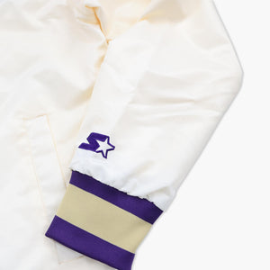 Washington Huskies Starter Cream Sideline Classic Satin Jacket