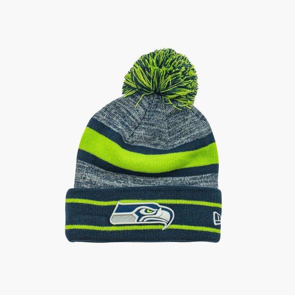 Seattle Seahawks Team Spirit Cuff Pom Beanie