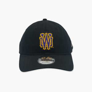 Washington Huskies Interlock "W" Black Adjustable Hat