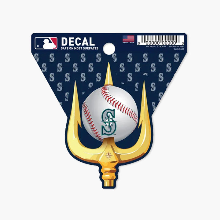 Seattle Mariners Perfect Cut 4"x4" Home Run Decal