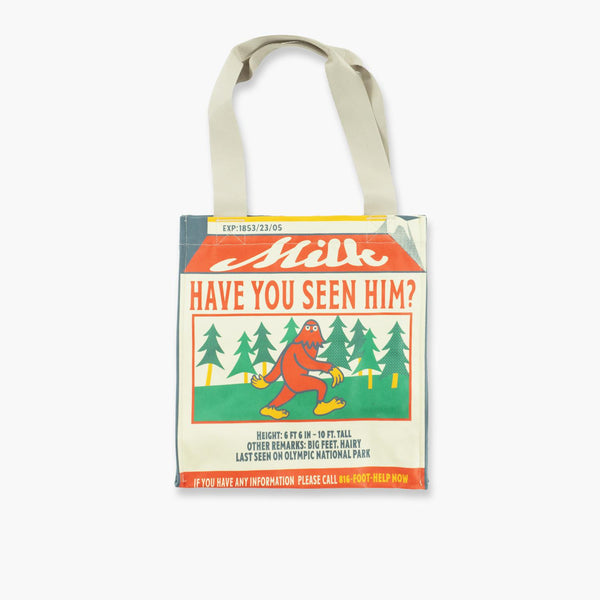 Bigfoot Milk Carton Shopping Bag