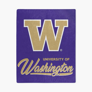 Washington Huskies Signature Raschel 50"x60" Blanket