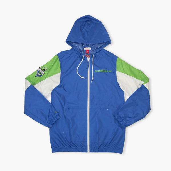 Seattle Sounders Throw It Back Full Zip Windbreaker